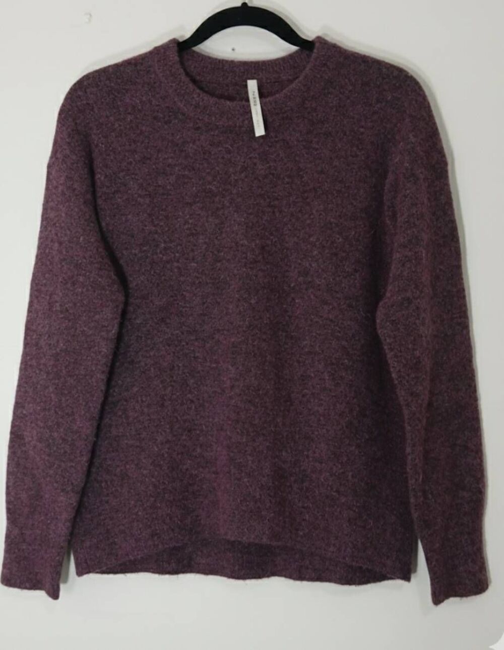 Babaton the group womens medium alpaca wool Sweater wine purple loose slouchy